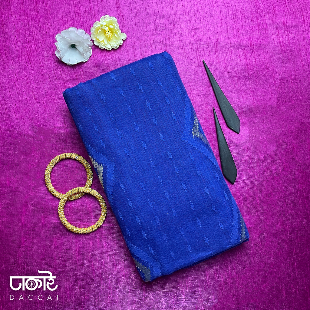 Navy Blue Jamdani Saree